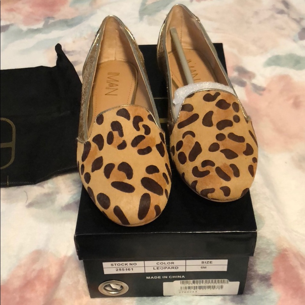 🎉HOST PICK🎉 IMAN Leopard Glitter Flats - Picture 2 of 6